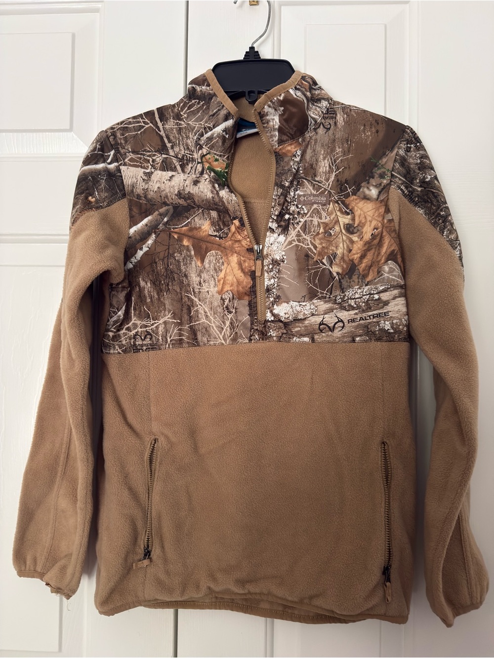 Columbia Realtree Camo Half-Zip Pullover - Brown/Tan